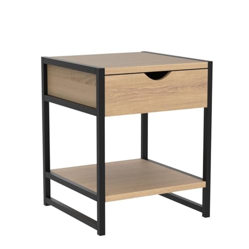 Lot de 2 Tables de Chevet Design Industriel