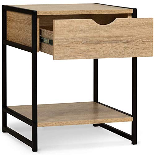 Lot de 2 Tables de Chevet Design Industriel