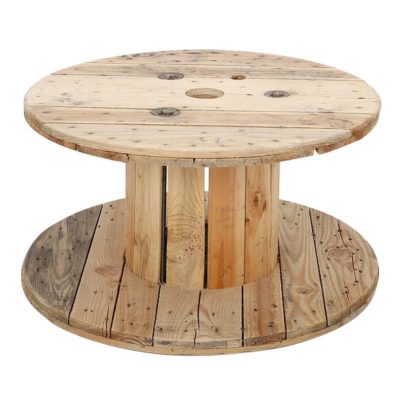 Table touret en bois