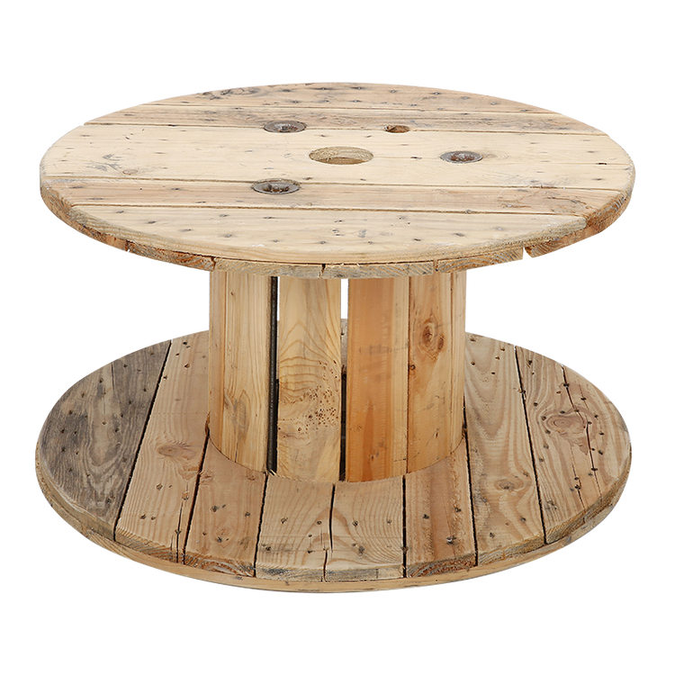 Table touret en bois