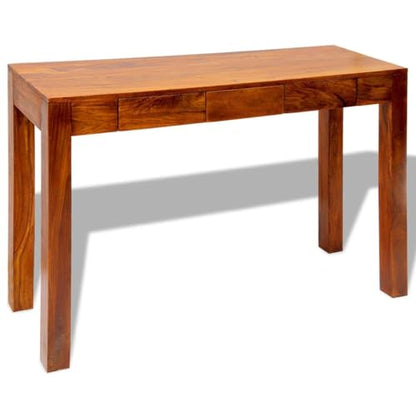 Table Console avec 3 Tiroirs Bois Massif de =Table d'Appoint