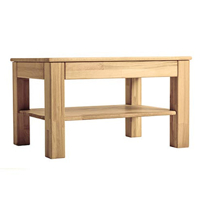 Table Basse Bonn Bois de Massif (Chêne, 75 x 50 x 45 cm)