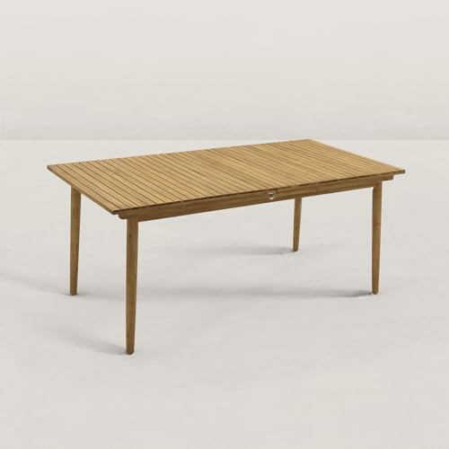 Table de Jardin Extensible en Bois 180-240 cm Jules - 8/10 pers. 8 à 10 pers Bois d'acacia Massif