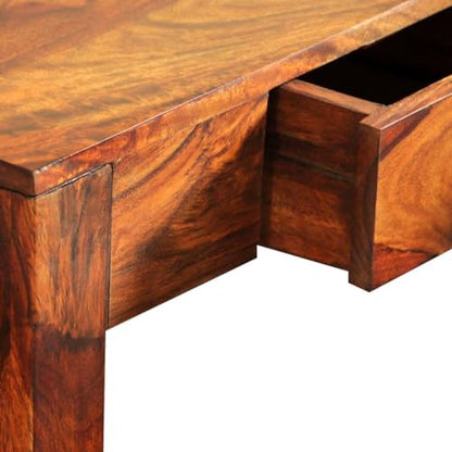 Table Console avec 3 Tiroirs Bois Massif de =Table d'Appoint