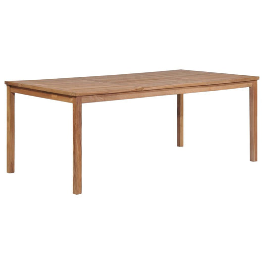 Table à Dîner Extérieur 200x100x77 cm Table de Jardin Bois Teck Massif