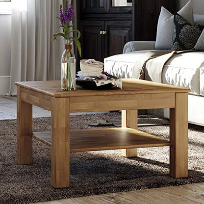 Table Basse Bonn Bois de Massif (Chêne, 75 x 50 x 45 cm)