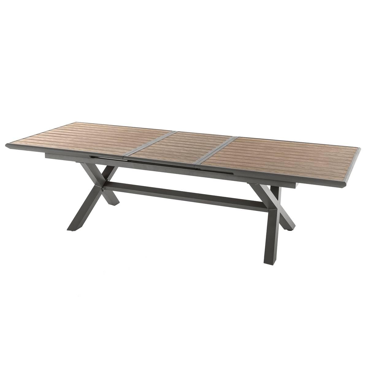 Table de Jardin Extensible Effet Bois