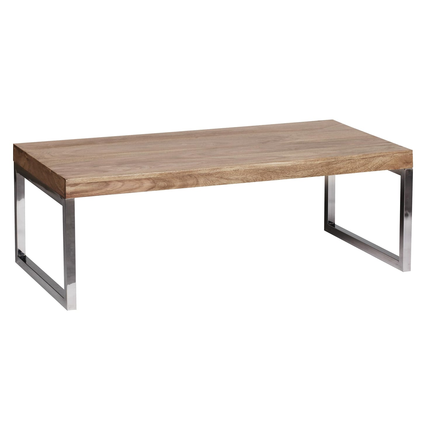 Table Basse Bois Massif Acacia Table de Salon 120 x 40 x 60 cm | Table d'appoint Style Maison de Campagne | Meubles en Bois Naturel Table de Sofa | Table en Bois Massif Meubles en Bois Massif