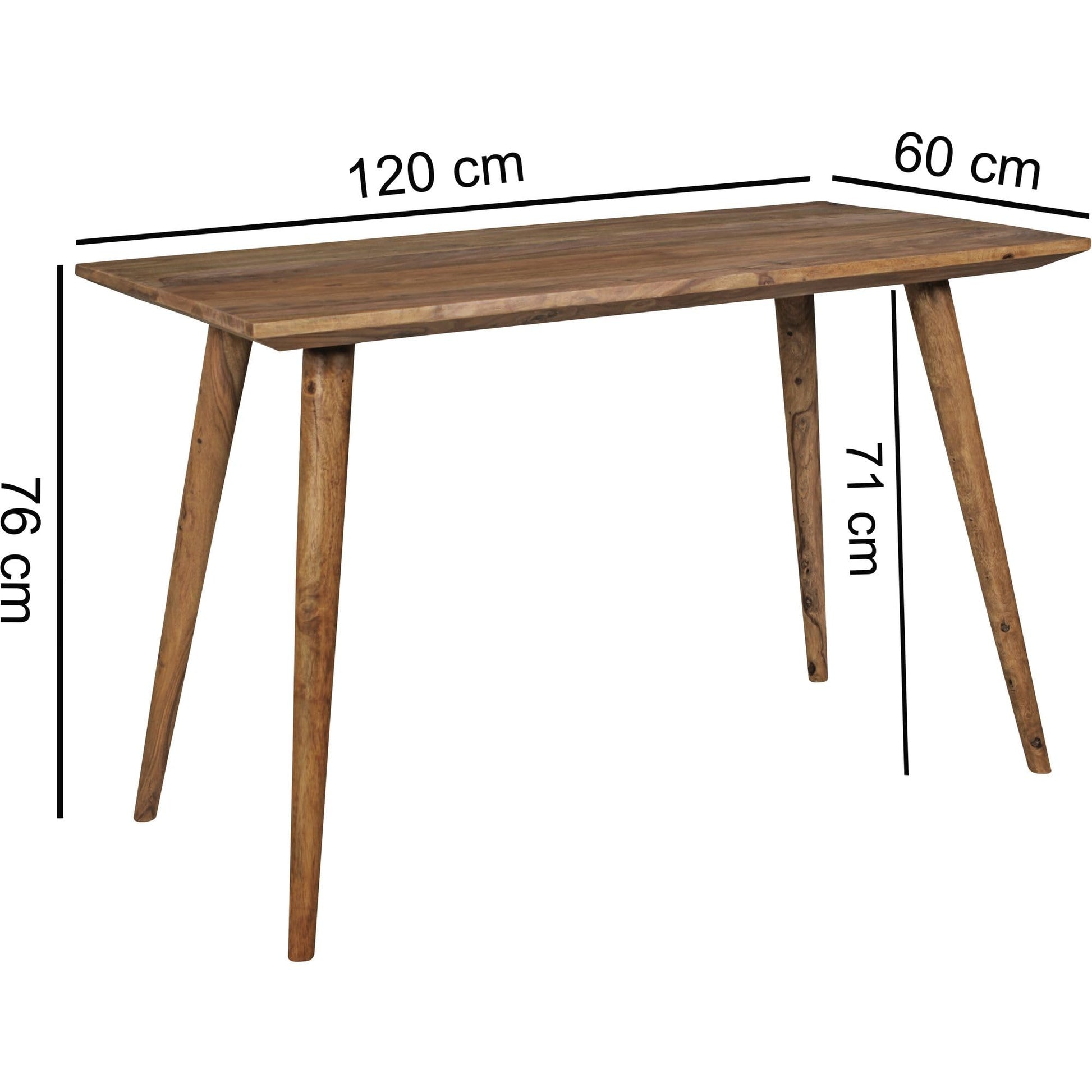 Table à Manger Bois Massif Table de Cuisine Design | Table de Salle à Manger Style Maison de Campagne Table en Bois Meubles en Bois Naturel Salle à Manger Meubles - TABLE BOIS