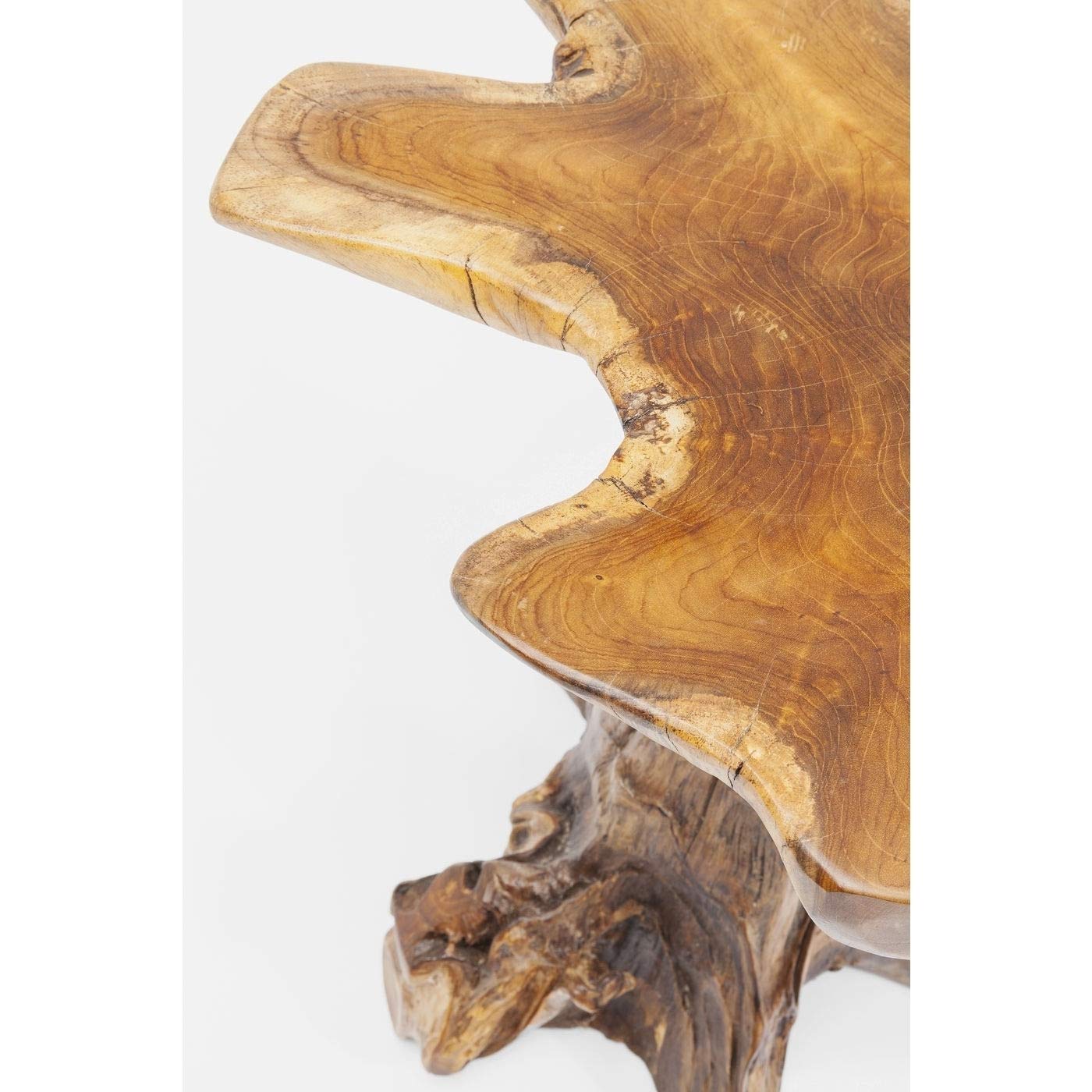 Table d'appoint Tree PM, nature-marron, bois massif, capacité de charge max 35kg, meuble salon, decoration chambre, 50x40x40cm - TABLE BOIS