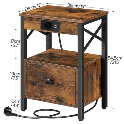 Table d'appoint avec station de charge