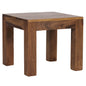 Table Basse en Bois Massif Sheesham Tableau 45 cm de Large Conception de Table de Salon de Style campagnard Brun foncé