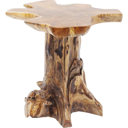 Table d'appoint Tree PM, nature-marron, bois massif, capacité de charge max 35kg, meuble salon, decoration chambre, 50x40x40cm - TABLE BOIS