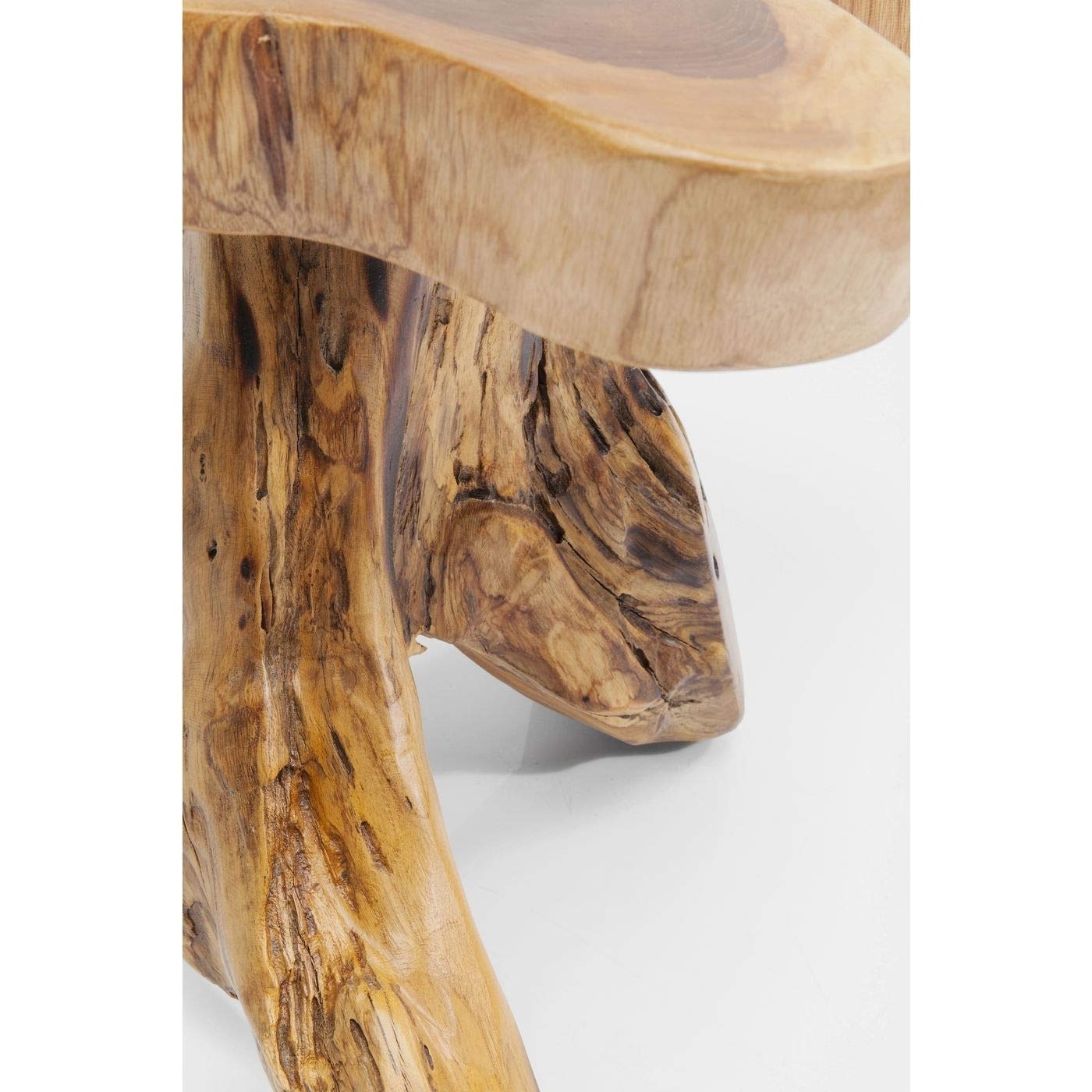 Table d'appoint Tree PM, nature-marron, bois massif, capacité de charge max 35kg, meuble salon, decoration chambre, 50x40x40cm - TABLE BOIS