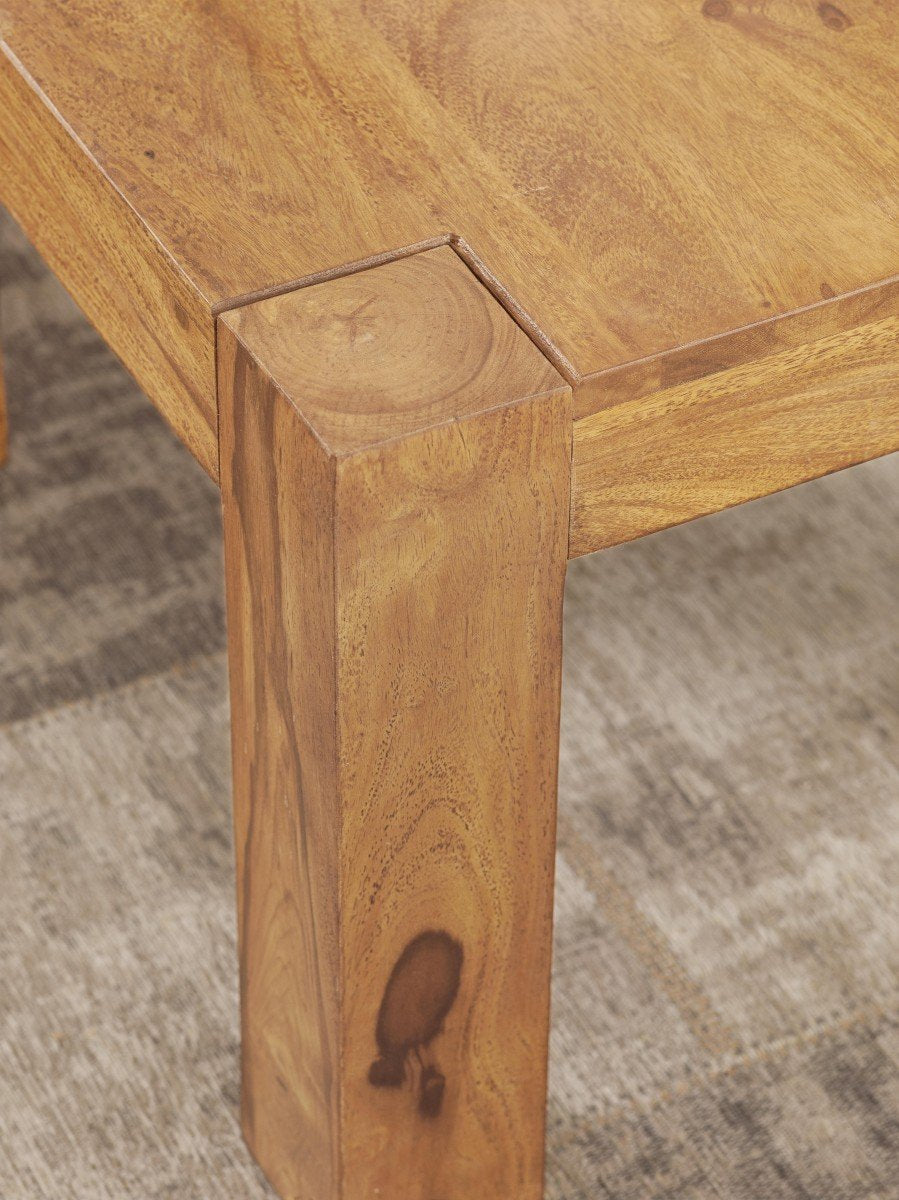 Table Basse Bois Massif Acacia Table de Salon 60 x 40 x 60 cm | Table d'appoint Style Maison de Campagne | Meubles en Bois Naturel Table de Sofa | Table en Bois Massif Meubles en Bois Massif