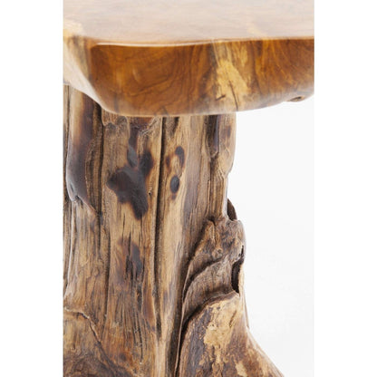 Table d'appoint Tree PM, nature-marron, bois massif, capacité de charge max 35kg, meuble salon, decoration chambre, 50x40x40cm - TABLE BOIS