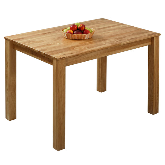 Table de Cuisine Bois de Massif (Chêne, 110 x 75 x 75 cm)